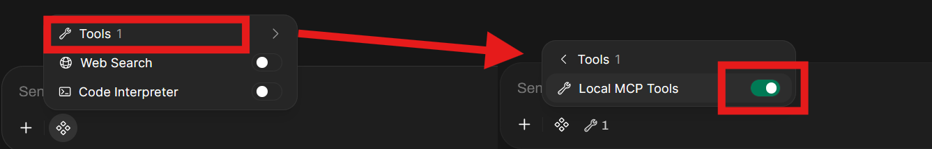 MCP Tools Available in Chat